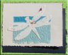 A7 card,  blue envelope