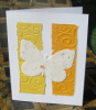 A2 Card with  golden pearl envelope