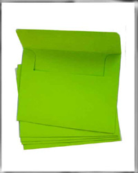Lime Green envelopes